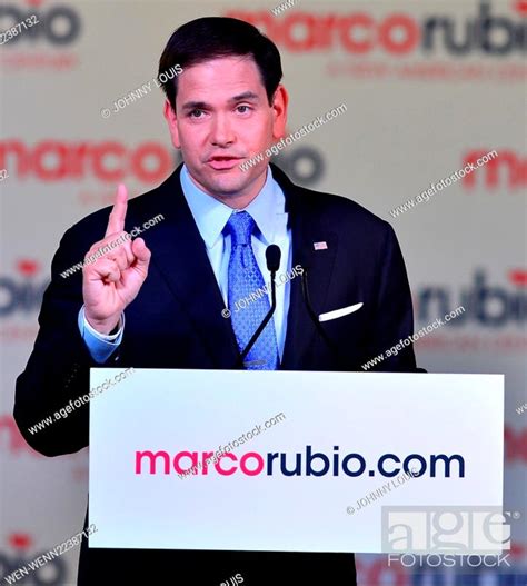 Republican Florida Us Senator Marco Rubio Speaks As He Announces His