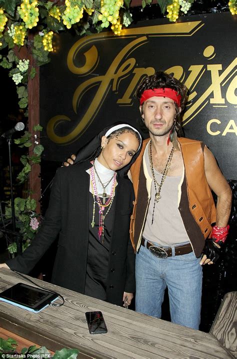 zoe kravitz wears sister act style costume for halloween but whoopi goldberg goes casual daily