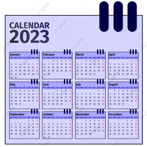 Calendario Semplice Blu 2023 Kalender Calendario 2023 Calendario 2023 Cloud Hot Girl