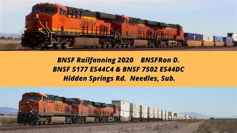 7155 Z Train And 7502 Bnsfron D High Desert Railfanning Youtube