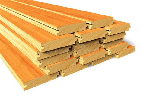 Stacked Wooden Construction Planks Stock Illustration Illustration Of