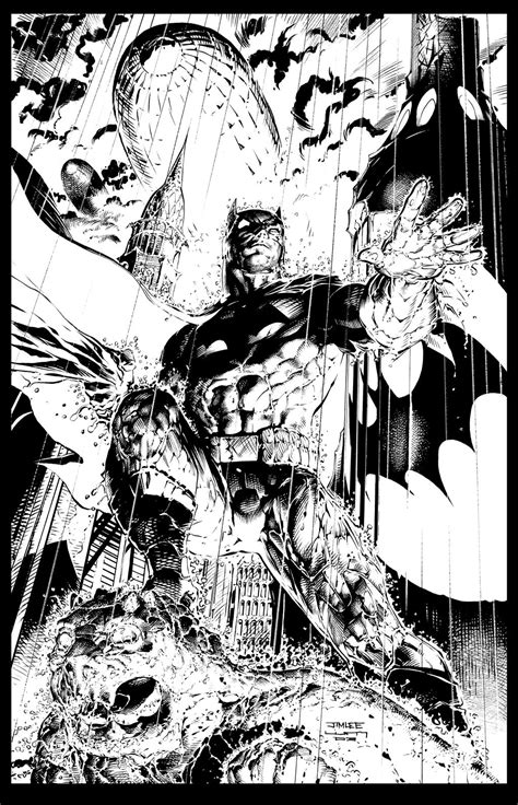 Jim Lee Batman Inks Finished By Liamsharp On Deviantart