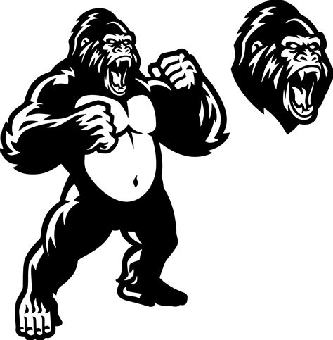 Gorilla Svg King Kong Svg Angry Gorilla Svg Png Clipart
