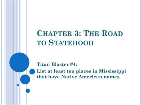 Ppt Chapter 3 The Road To Statehood Powerpoint Presentation Free
