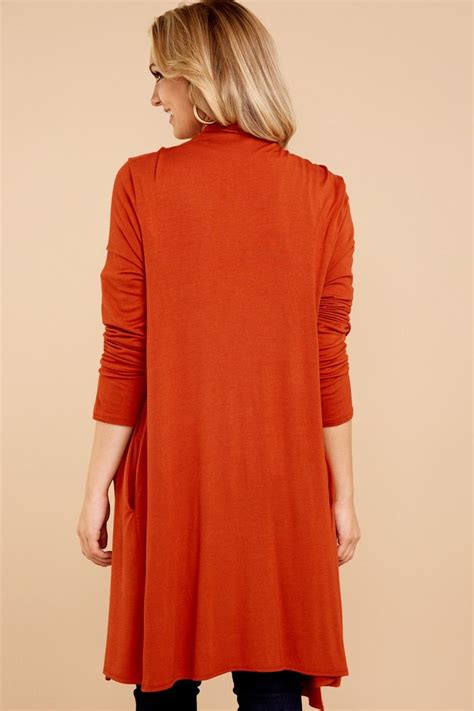 5 Fall Back On Orange Cardigan At Autumn Winter