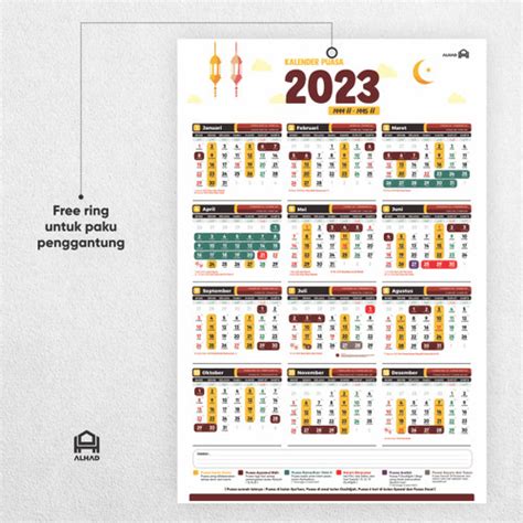 Jual Kalender Puasa Sunnah 2023 I Komplit I A3 Kota Bekasi Alhad