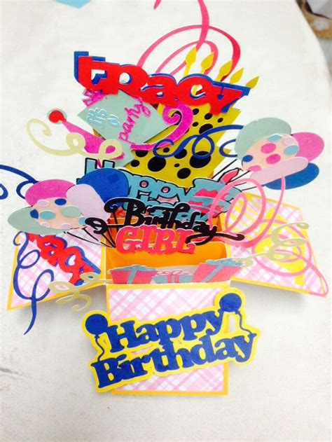 To make a birthday box card you will need when selected, click on the scissors item next to the item in the list in the right hand margin and a panel saying 'layer attributes' will pop up. Birthday pop up box card made with cricut explore | Card ...