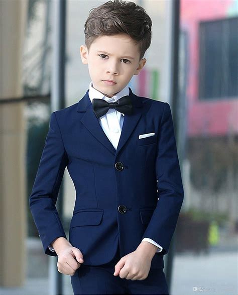 Blue Boys Suits Kid Formal Wear For Wedding Party Custom Made Slim Fit
