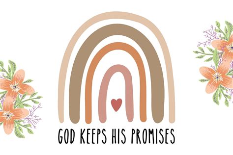 God Keeps His Promises Rainbow Graphic By Vdesign · Creative Fabrica