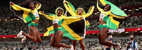More Medals For Jamaicas Sprint Stars After Olympic Womens 4x100m Win