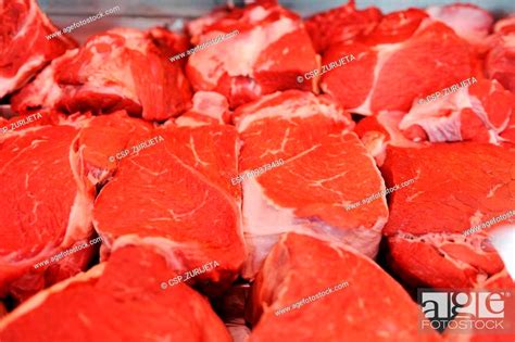 Assortment Of Meat At A Butcher Shop Stock Photo Picture And Low