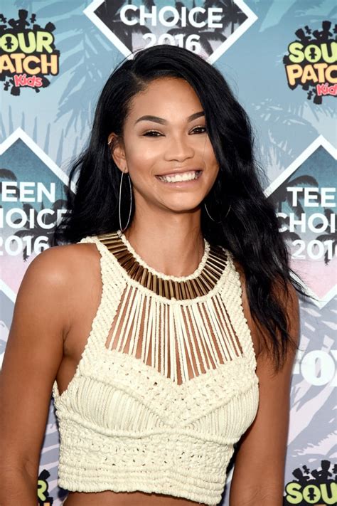 Chanel Iman Celebrity Hair And Makeup At 2016 Teen Choice Awards