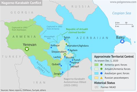 Nagorno Karabakh Control Map And Timeline Artsakh Withdrawals December