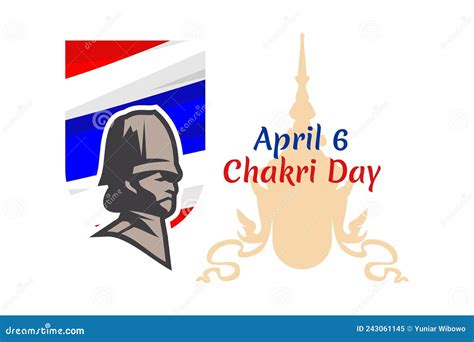 April 6 Chakri Day Vector Illustration Stock Vector Illustration Of