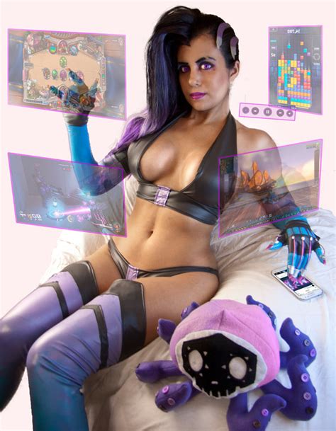 Overwatch Lingerie Sombra Cosplay 1337 Haxxx0r By