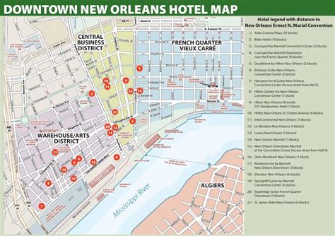 Printable Walking Map Of New Orleans Printable Maps