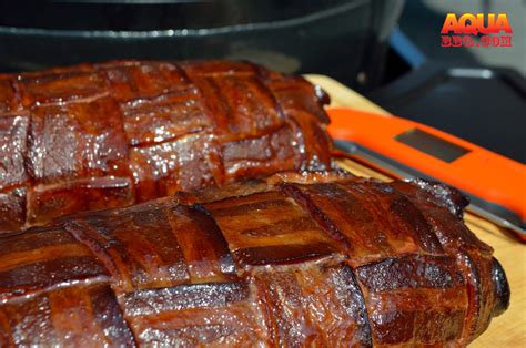 A bbq fatty is ground beef or pork shaped into a log. Primo Grill Smoked BBQ Bacon Cheeseburger Fatty | AQUA BBQ