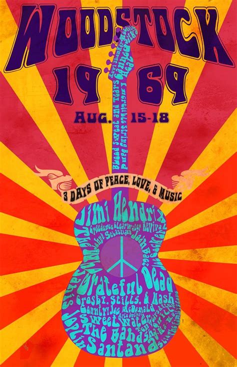 Woodstock 11x17 Reprint Poster On Mercari Hippie Posters Woodstock