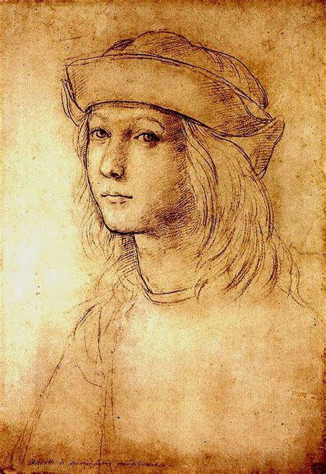 Raphael Raffaello Sanzio Da Urbino ~ Self Portrait C1499 Portrait