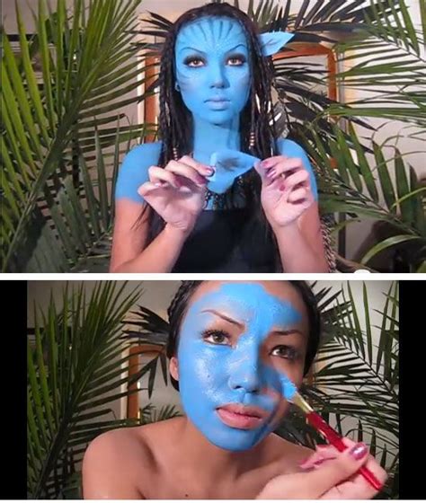 Neytiri Avatar Halloween Make Uptutorial Diy Halloween Costumes For