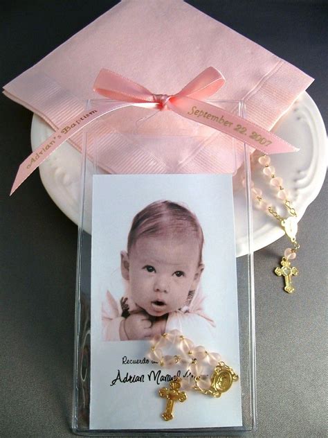 Baptism Favors Mini Rosary Photo Favors Girl Package Of 16