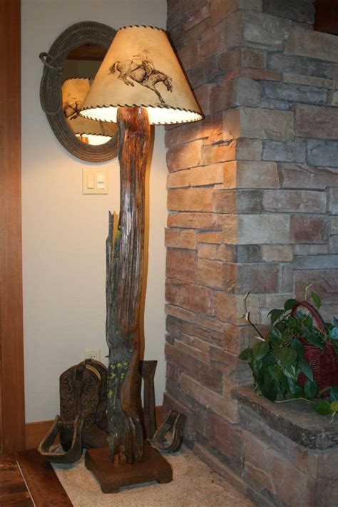 Rustic Ancient Juniper Floor Lamp Free Shipping Etsy Rustic Floor