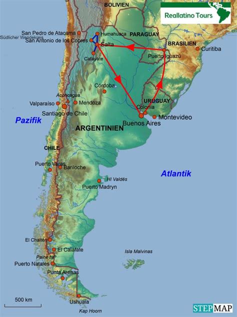 Chile von mapcarta, die offene karte. Chile Rundreisen Karte