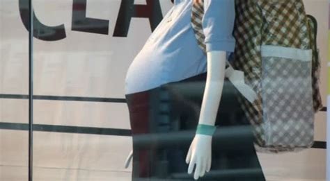 Video Pregnant Schoolgirl Mannequins At Mall Shock Shoppers Independentie