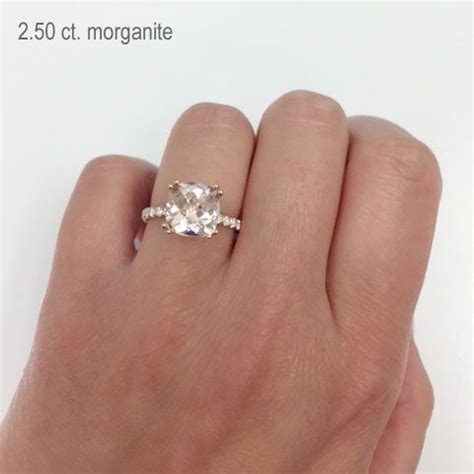 See more ideas about rose gold halo engagement ring, engagement rings, halo engagement rings. Morganite Square Pave Engagement Ring | Peach morganite ...
