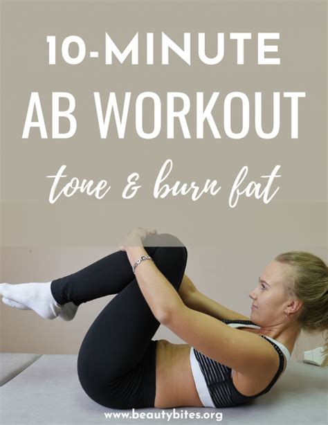 10 Minute At Home Fat Burning Ab Workout For A Flat Stomach Beauty Bites