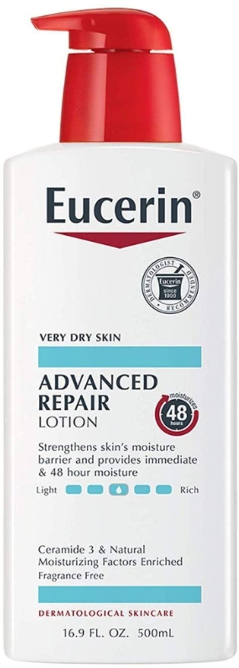2 Pack Eucerin Advanced Repair Dry Skin Lotion 169 Oz