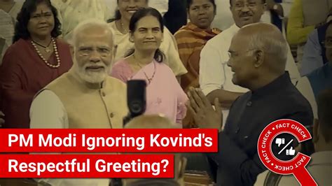 Fact Check Viral Video Shows Pm Modi Posing For Photos As Kovind Greets Him Youtube