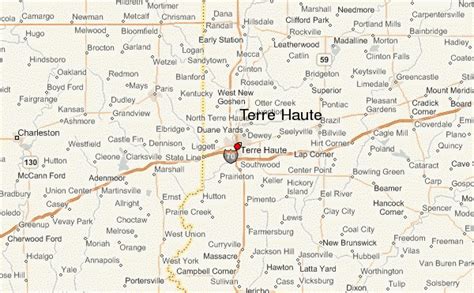 Terre Haute Indiana City Map