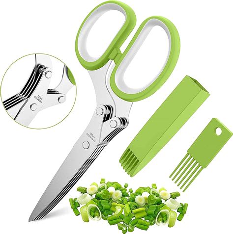 Abllore Herb Cutting Scissors Stainless Steel