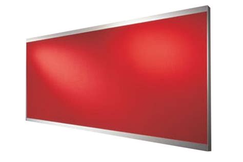 Velvet Cloth Surface Rectangular Red Notice Board Frame Material
