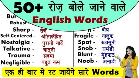 Vocabulary Session Learn 50 Useful Daily Use Words In 20 Minutes Daily Use Words In 2020