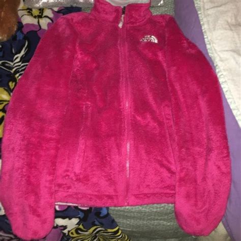 pink fuzzy north face jacket north face jacket jackets the north face