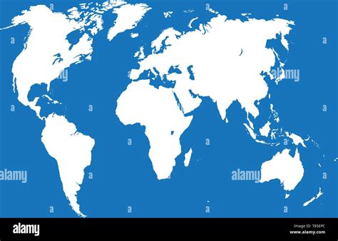 Vector High Detailed World Map Illustration Stock Vector Image And Art
