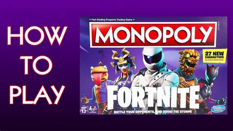 How To Play Monopoly Fortnite Board Game 2nd Edition By Hasbro Youtube