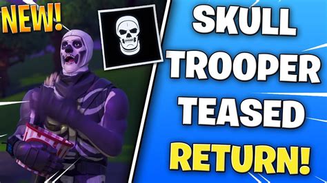 Skull Trooper Returning Teaser Fortnite Season 6 Halloween Teased