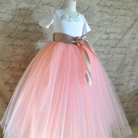 Artículos Similares A Vintage Pink Flower Girl Tutu Girls And Toddlers