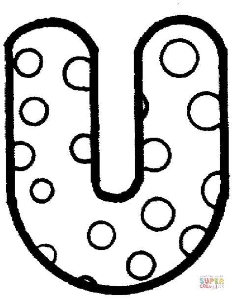 Feel free to send us your own wallpaper and we will consider adding it to appropriate category. Letter U with Polka Dot coloring page | Free Printable ...