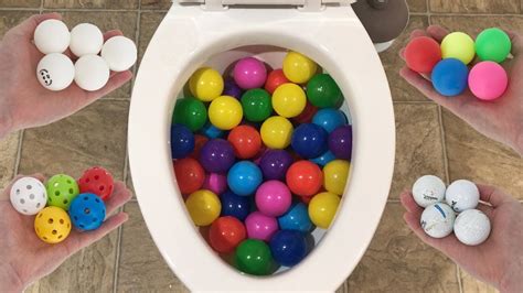 Worlds Strongest Toilet Vs Plastic Balls Golf Balls Ping Pong Balls