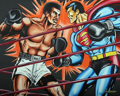 SUPERMAN VS MUHAMMAD ALI Antonio Fine Art
