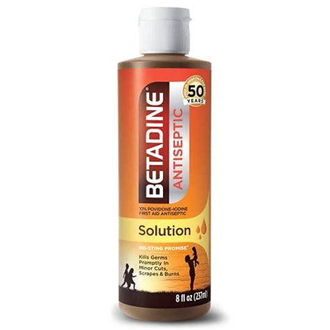 Buy Betadine First Aid Solution Povidone Iodine Antiseptic 8 Oz Online