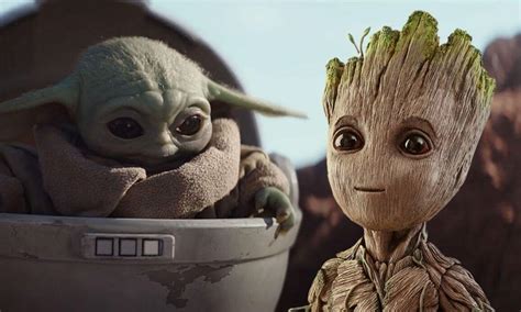 Baby Yoda And Baby Groot Wallpapers Wallpaper Cave