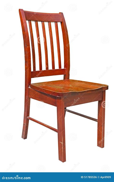 Wooden Chair Isolated On White Stock Photo Image Of Isolated Wooden