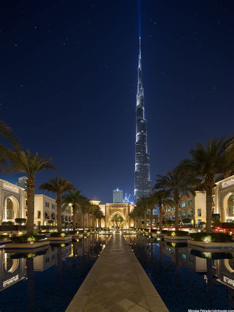 Burj Khalifa At Night Dubai Uae Hdrshooter