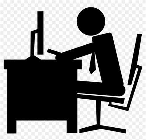 Com Fearsome Office Work Clipart Black And White Image Back Office