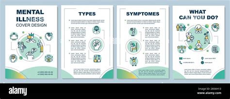 Mental Illness Brochure Template Psychological Disorder Types And